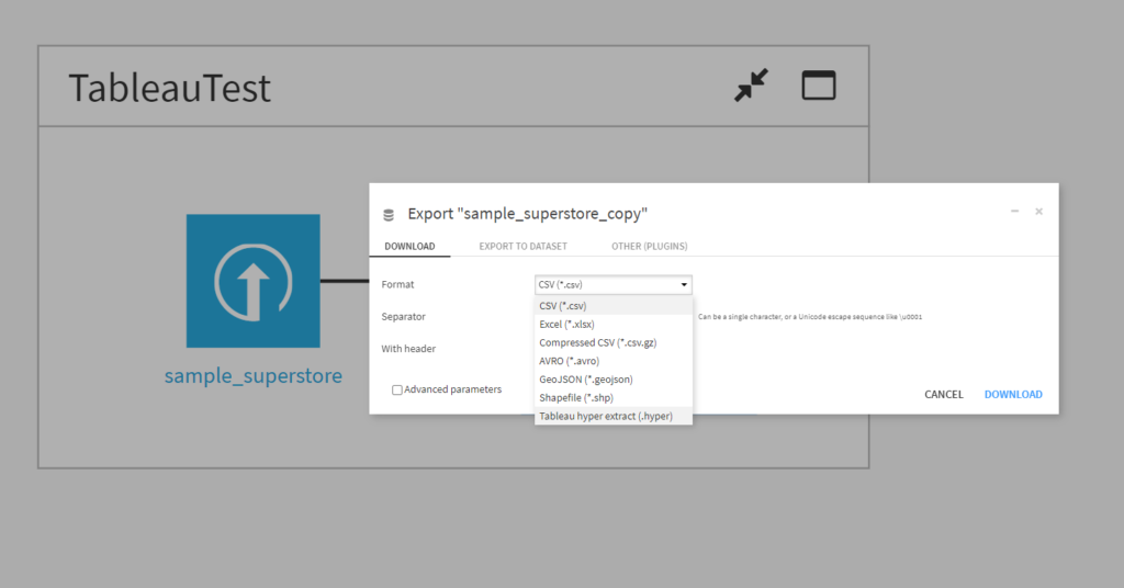 Hyper File 【Dataiku】TableauServerへHyperファイルの書き出しをする方法 | truestar Blog
